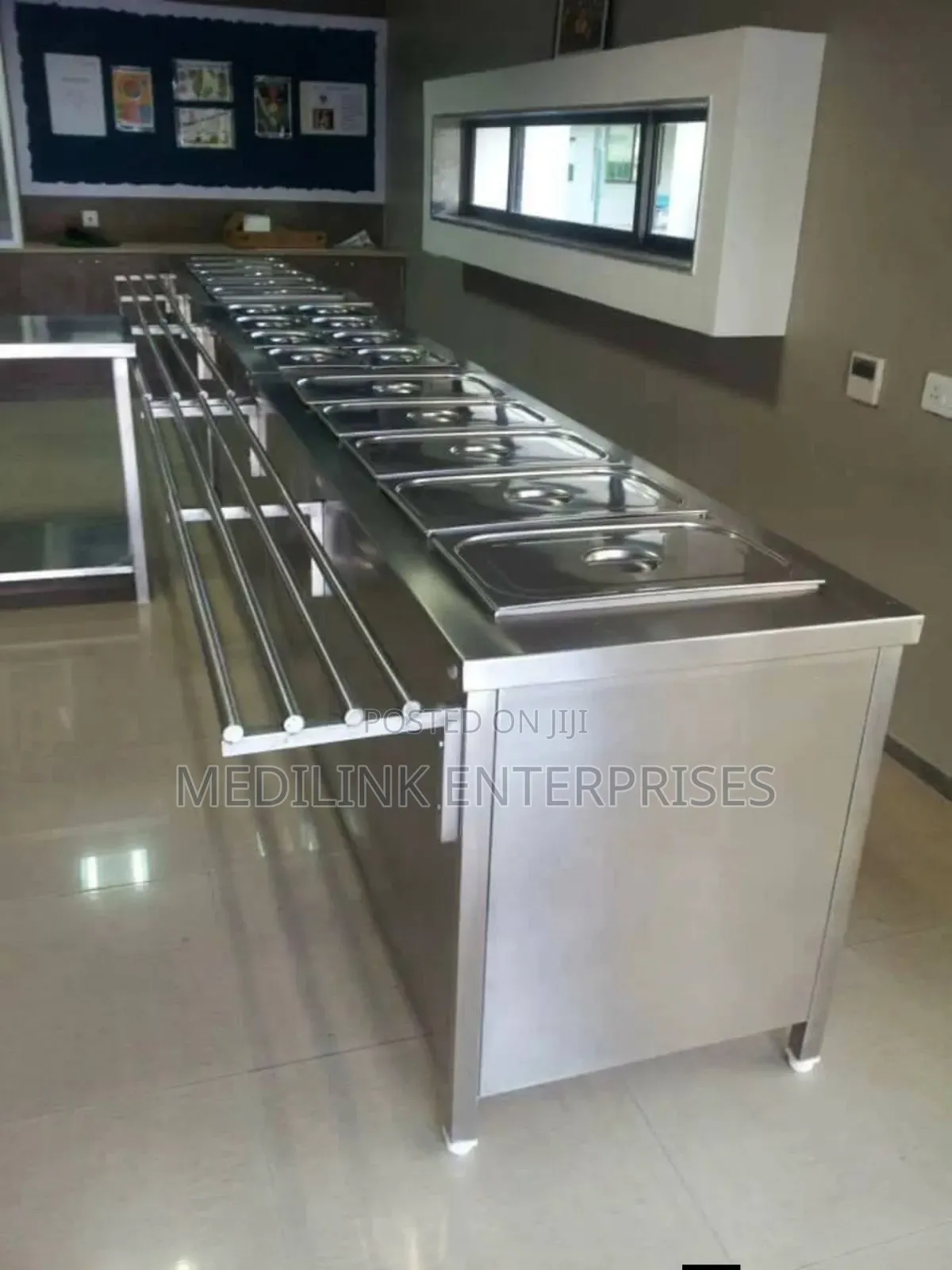 Customized Ss 304 10-Inserts Food Warmer Display