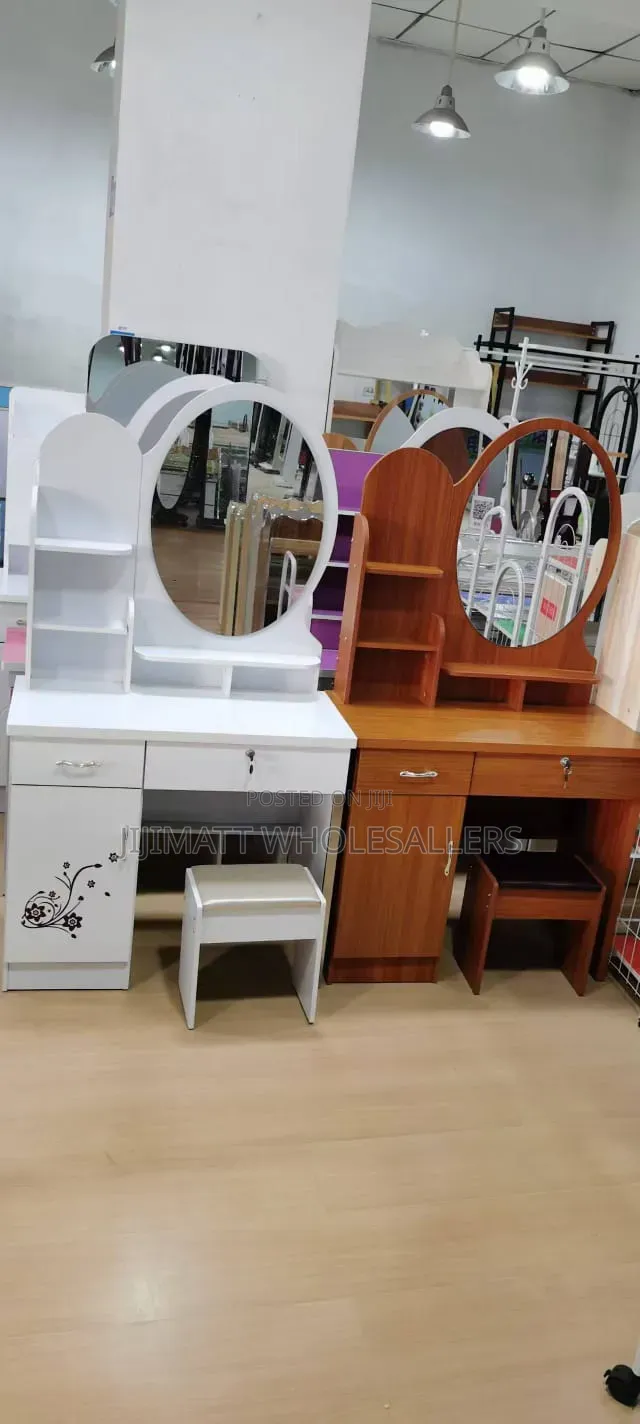 White Executive Dressing Table Available in White and Brown