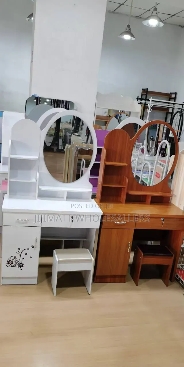 White Executive Dressing Table Available in White and Brown