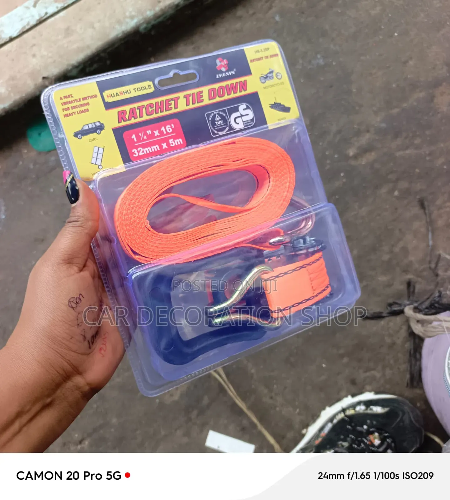 1.25x16' Ratchet Tie Down