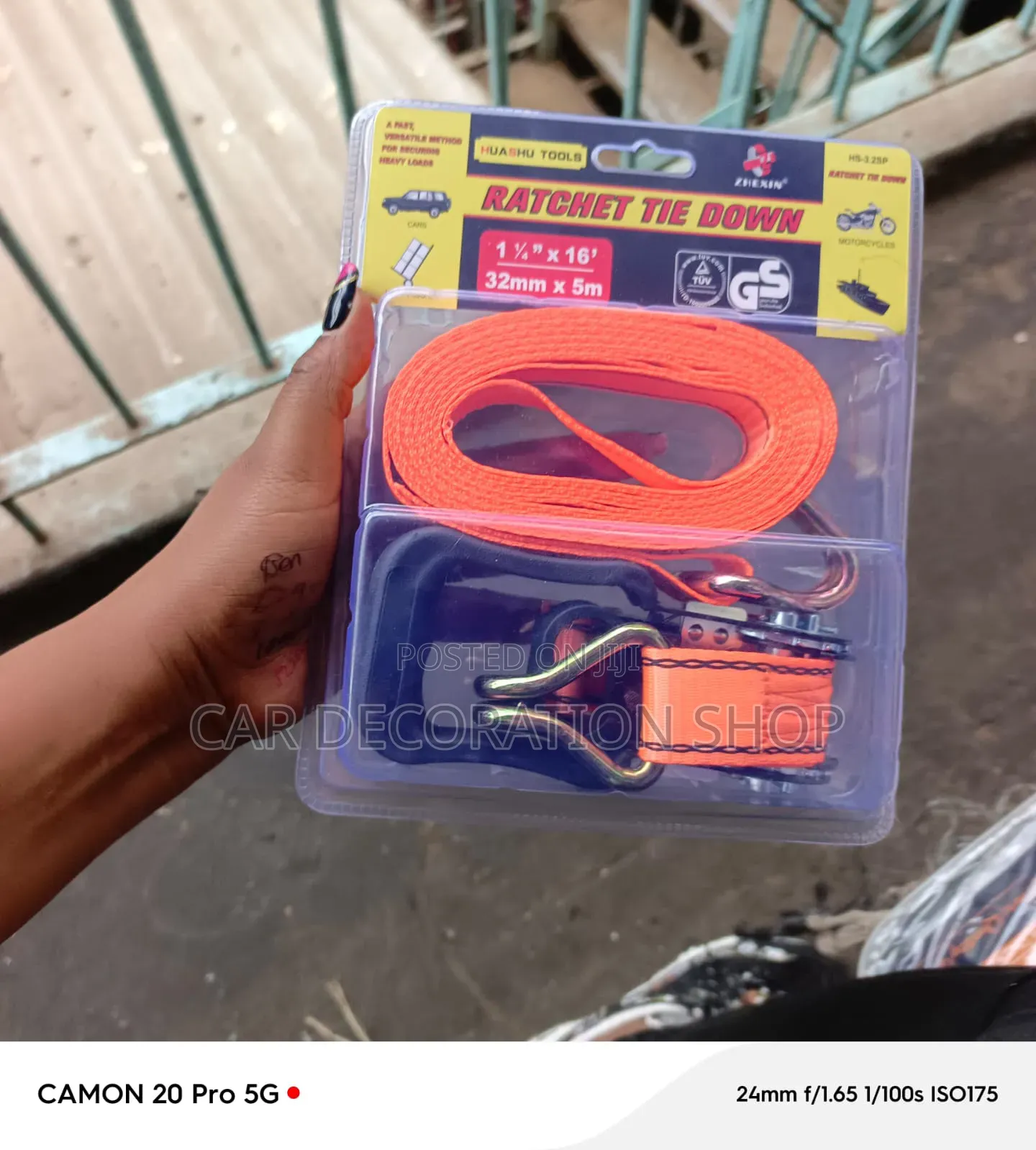 32mmx5mtrs Polyester Cargo Strap