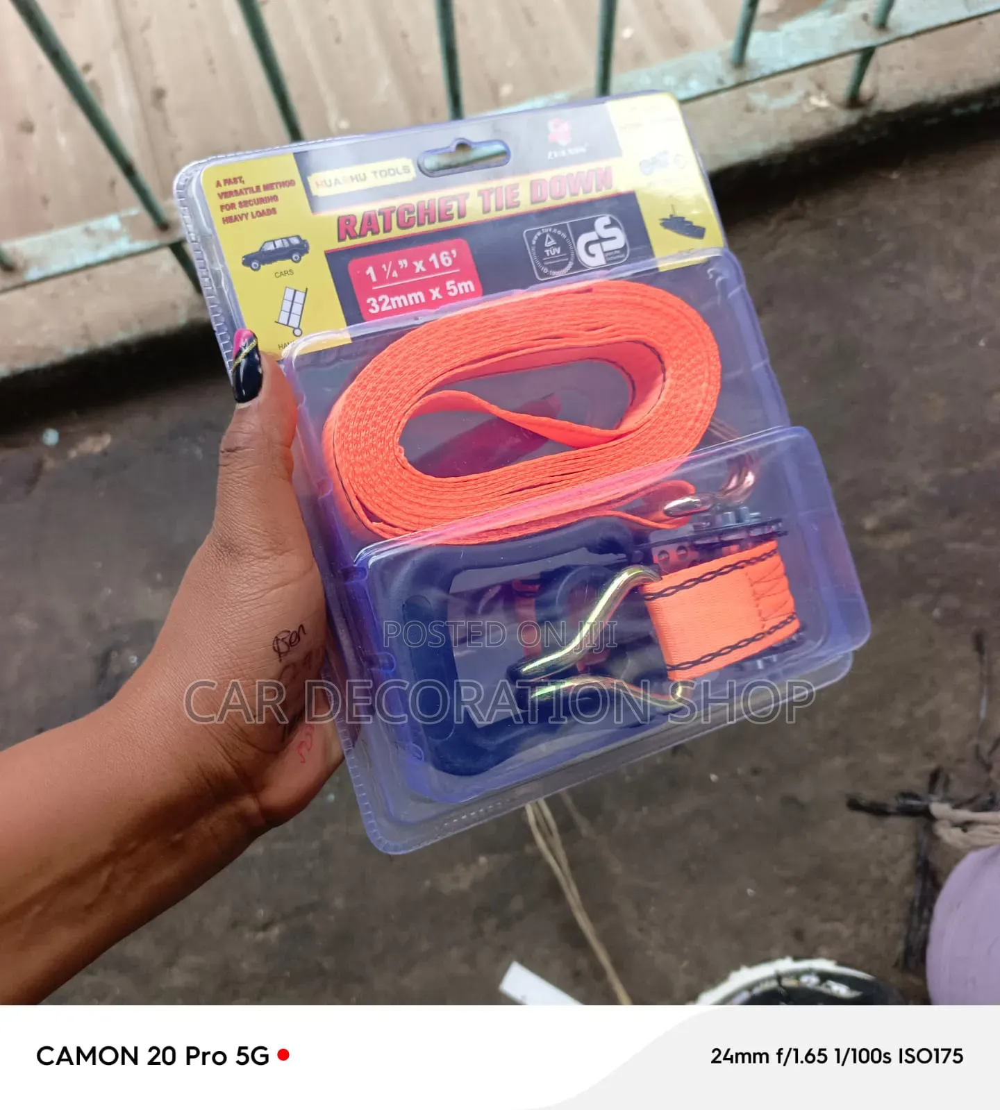 32mmx5mtrs Polyester Cargo Strap