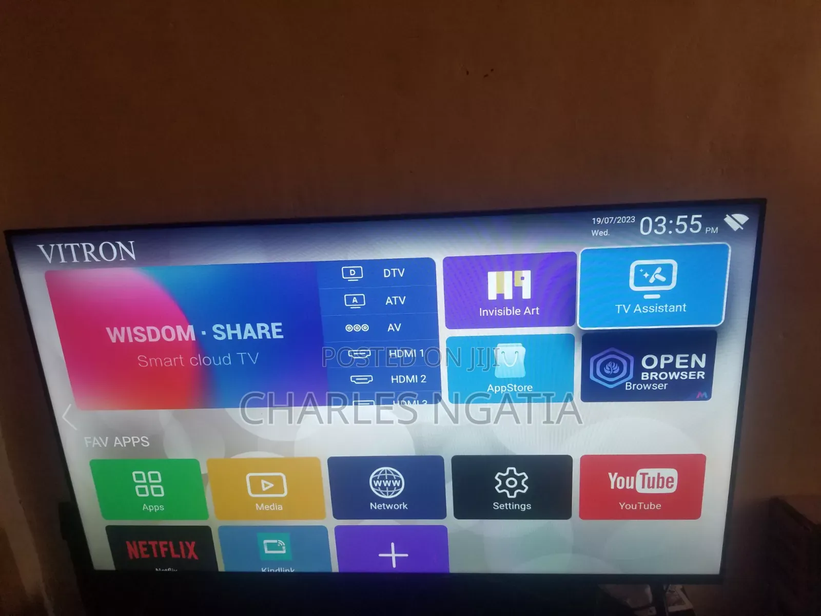 Vitron 43inch Frameless