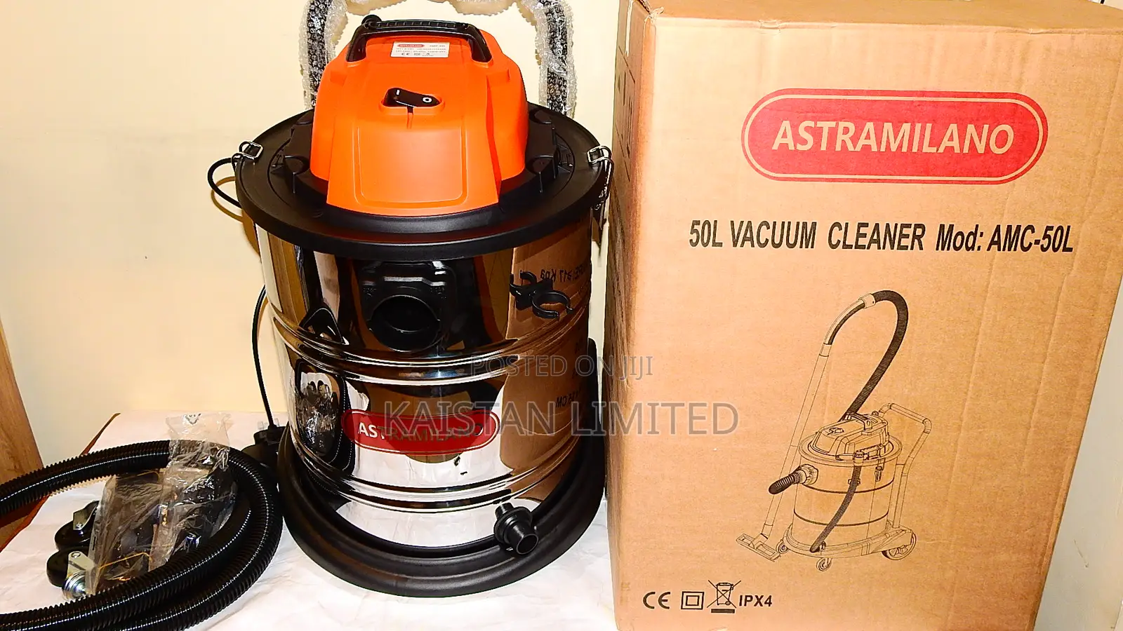 Astra Milano 50 Litres Industrial Wet Dry Vacuum Cleaner 1200W