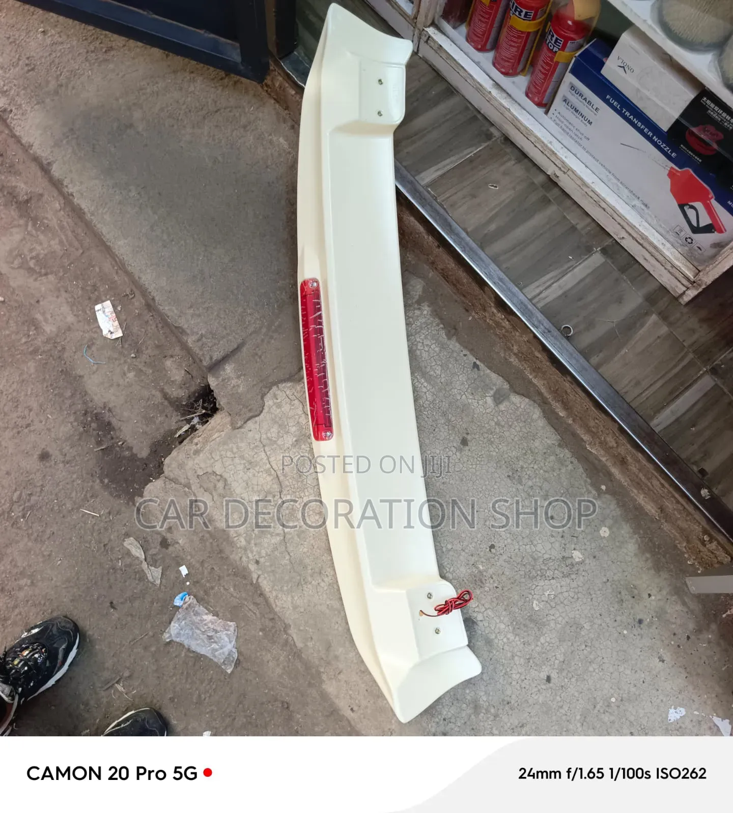 ABS Plastic Prado 120 Rear Roof Spoiler With Integrated 3rd Brake Ligh