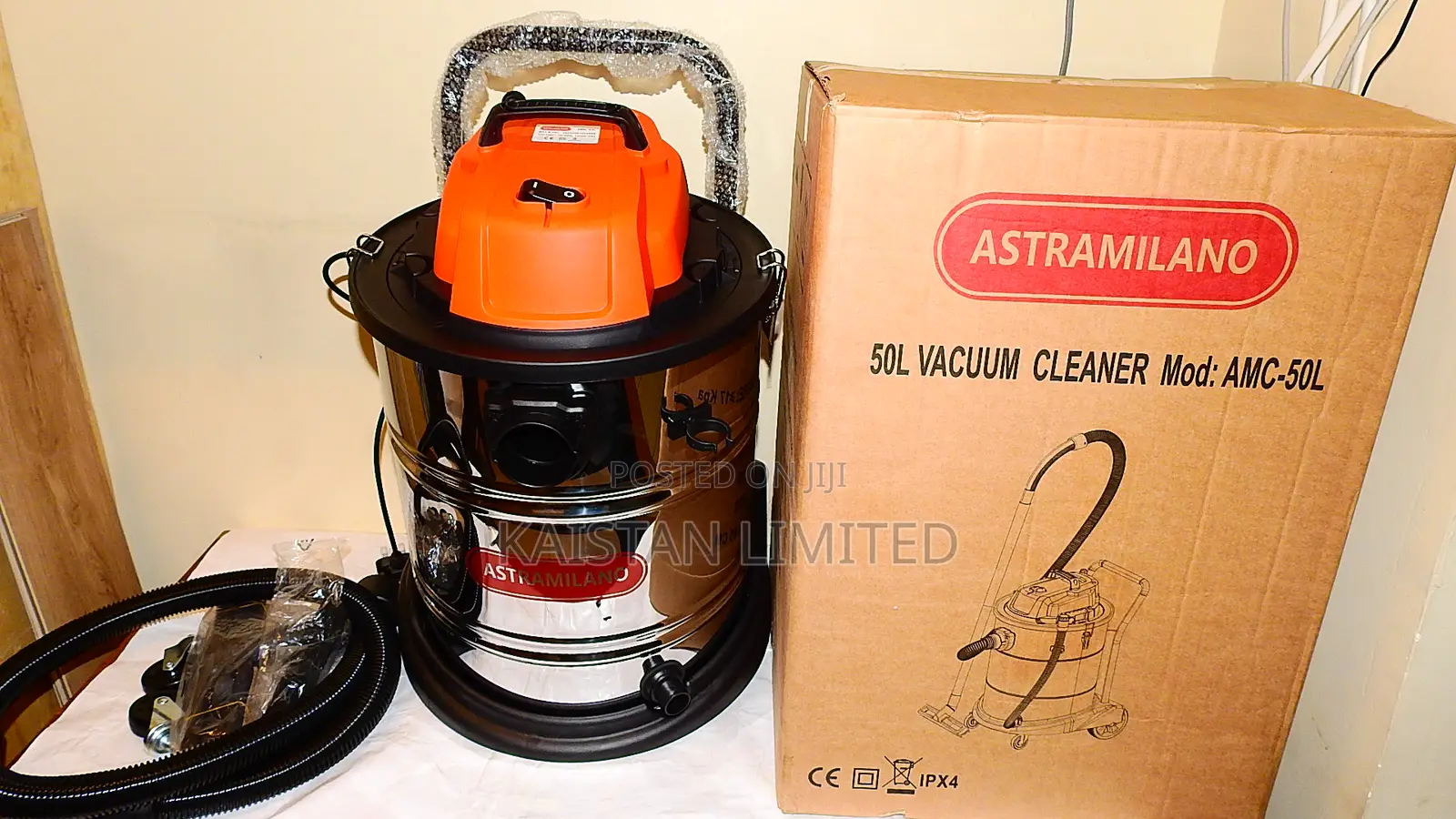Astramilano AMC-50L Stainless Steel Wet and Dry Vacuum Machine