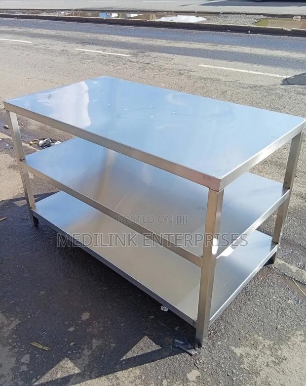 Triple Racked Ss 304 Customized Working Tables
