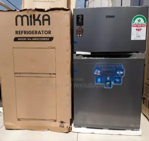 Mika 85l Double Door Fridge