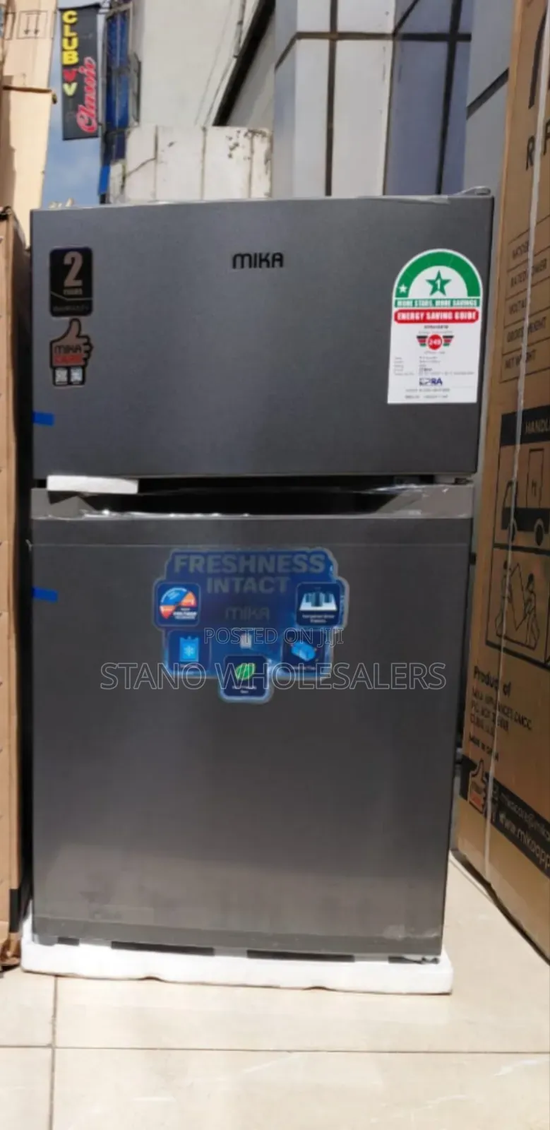 Mika 85l Double Door Fridge