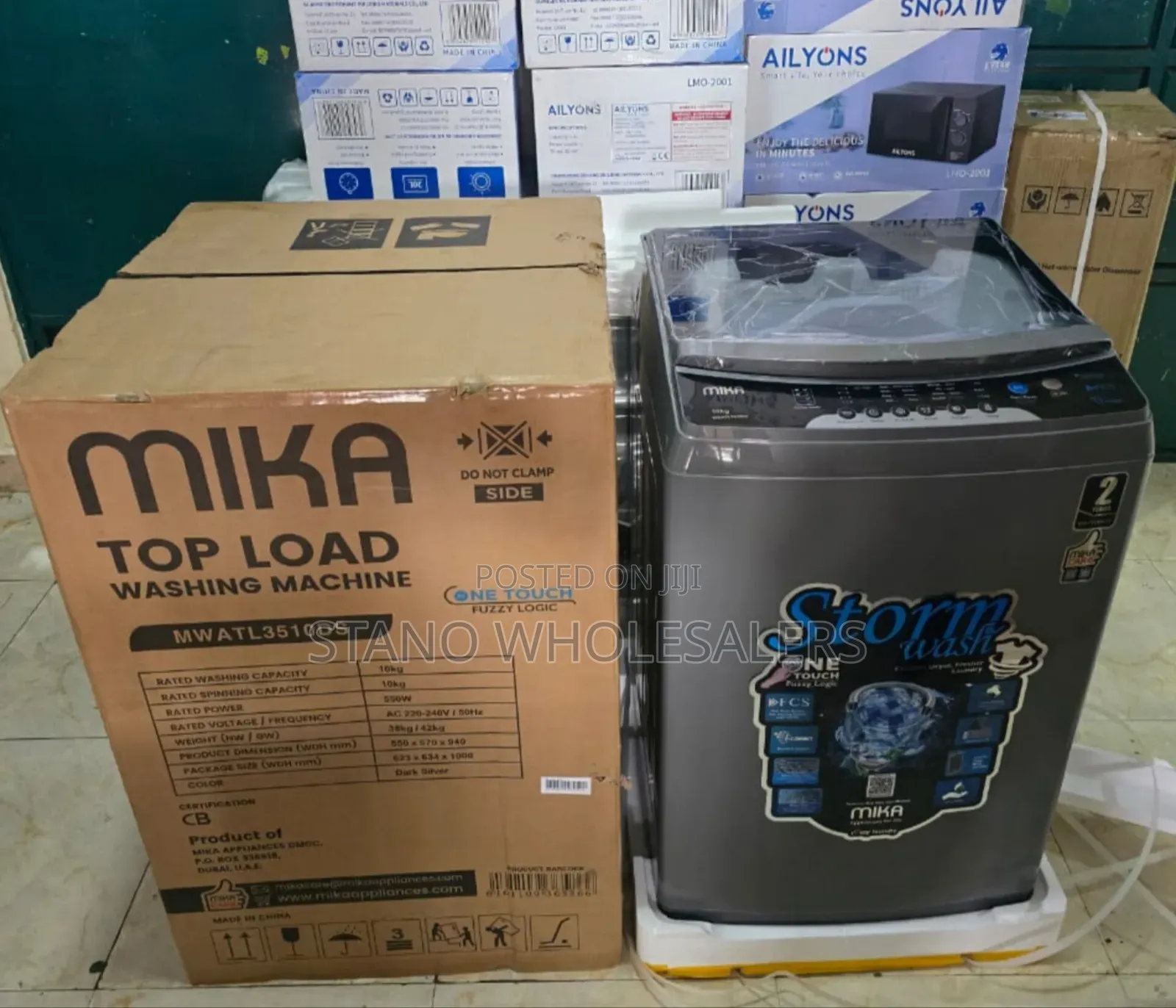 Mika 10kg Full Automatic Washing Machine