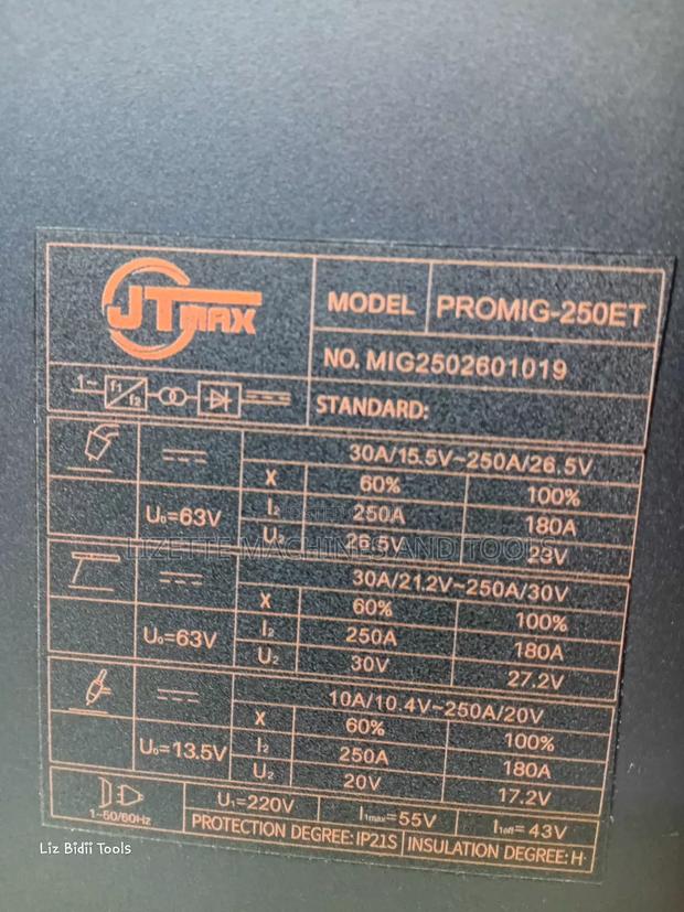 JTMAX PROMIG-250ET 3-in-1 Multi-Process Welding Machine - thumbnail 5