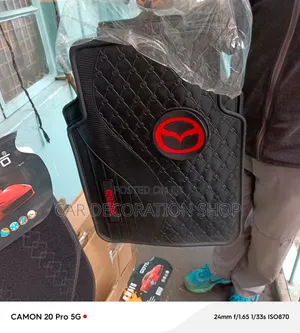 Mazda All Weather Heavy Rubber Floor Mats With Red Embossed Mazda Logo