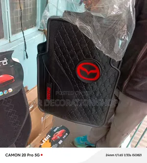 Mazda All Weather Heavy Rubber Floor Mats With Red Embossed Mazda Logo