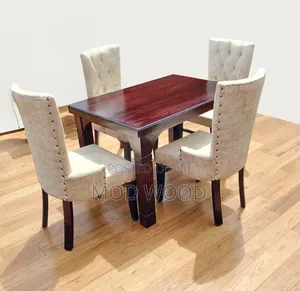 Modern Four-Seater Wooden Dining Collection