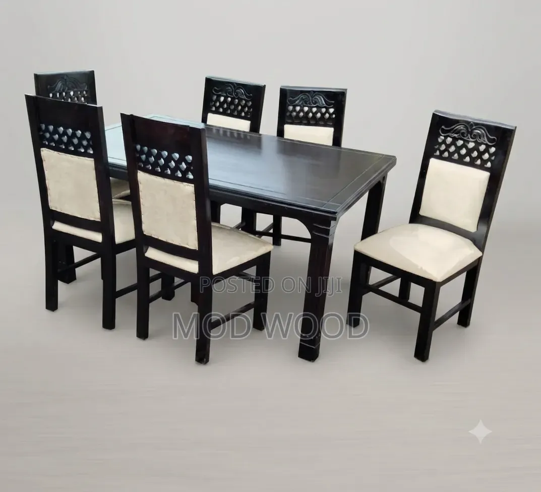 Classic Six-Seater Wooden Dining Set