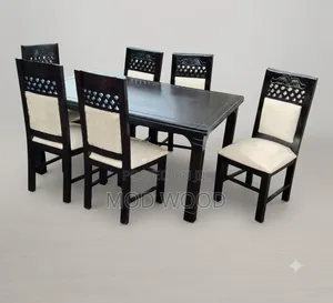 Classic Six-Seater Wooden Dining Set