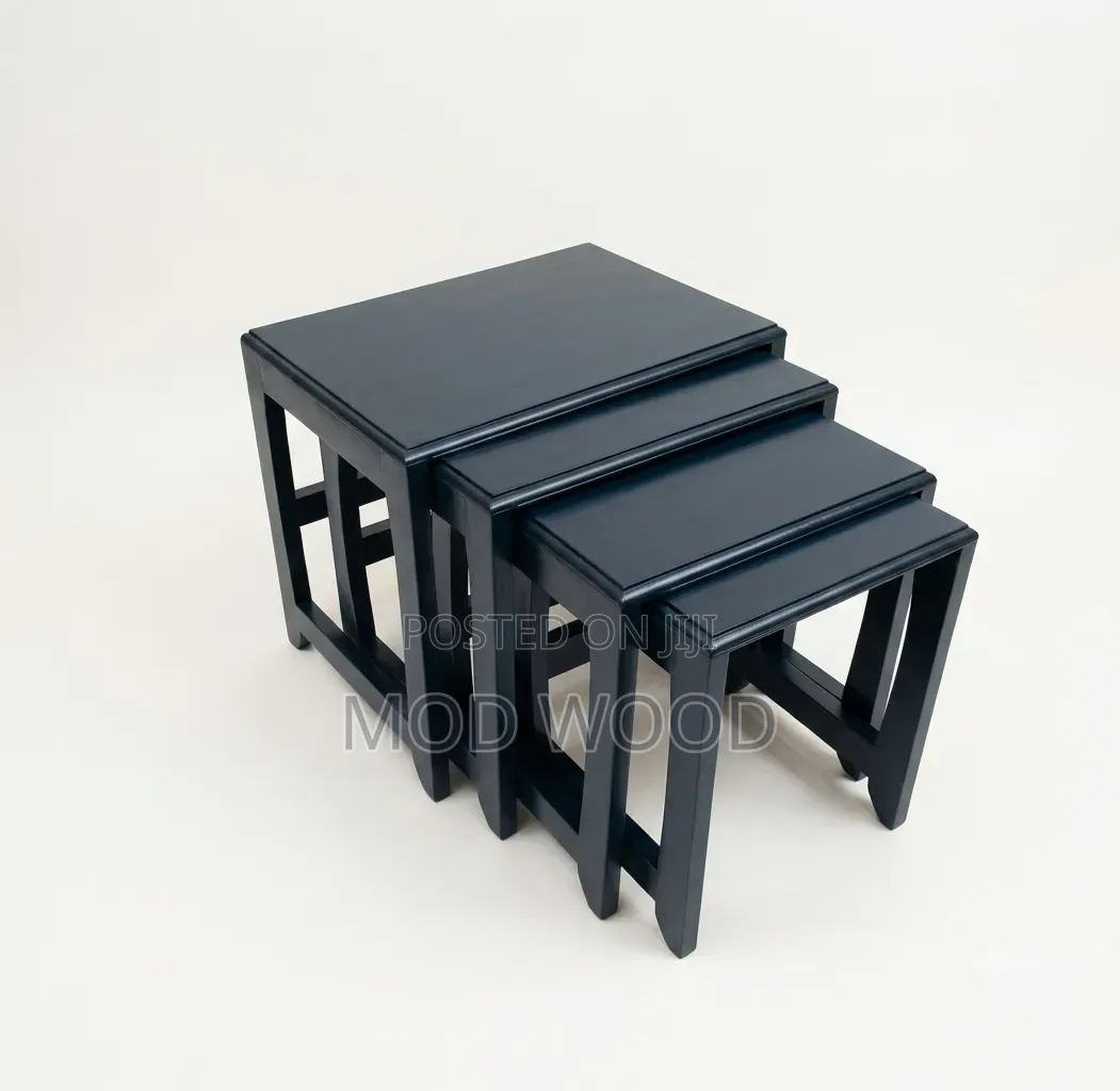 Modern Space-Saving Nesting Coffee Table Set