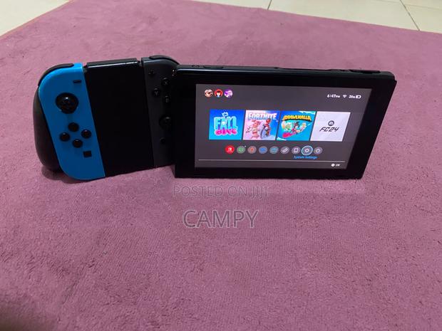 Used Nintendo Switch V2 + Dock, Charger Joy-Cons – No Game Card - thumbnail 3
