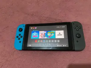 Used Nintendo Switch V2 + Dock, Charger Joy-Cons – No Game Card