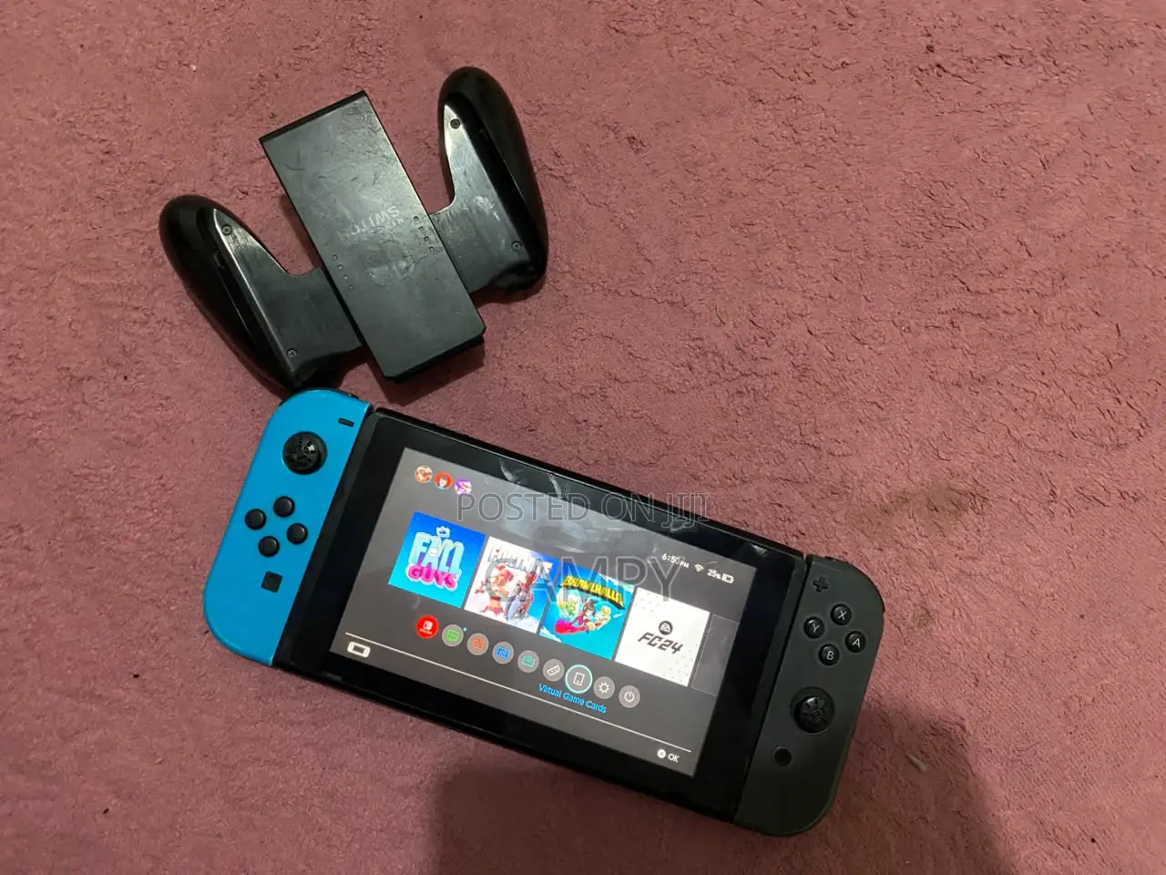 Used Nintendo Switch V2 + Dock, Charger Joy-Cons – No Game Card