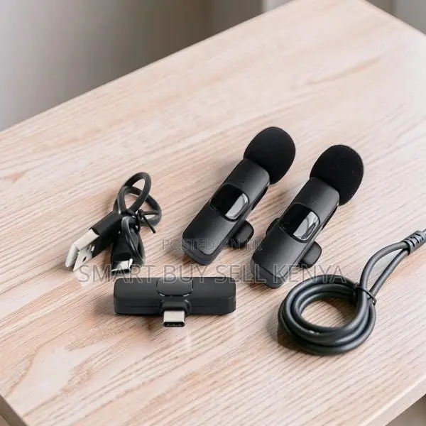 Ultra-Clear Mini Lapel Lavalier Dual Wireless Microphone