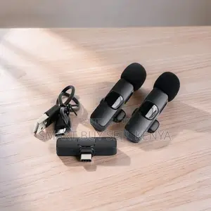 Stable Transmission Mini Lapel Lavalier Dual Wireless Microphone