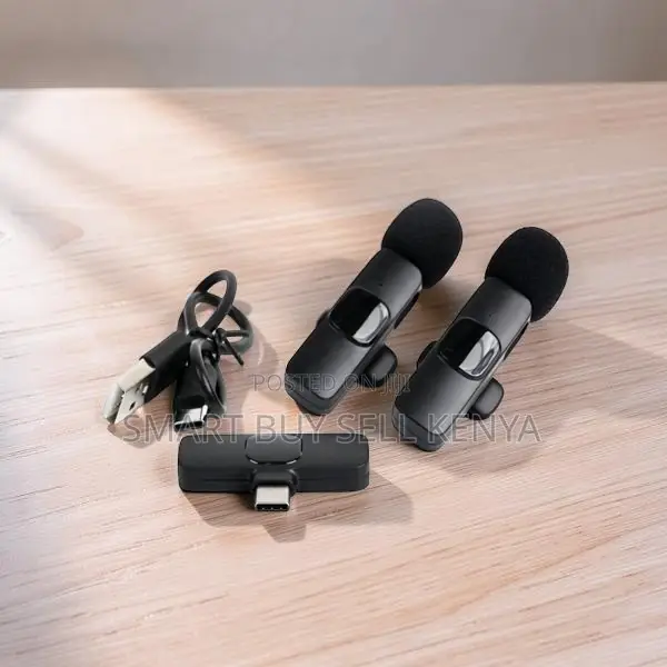 Stable Transmission Mini Lapel Lavalier Dual Wireless Microphone
