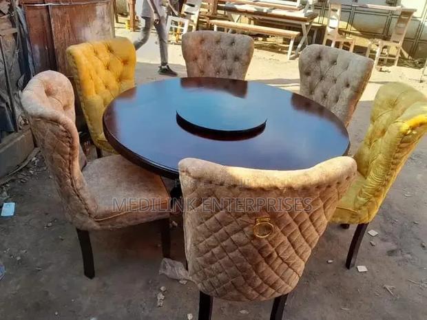 Bon Design Round 6-Srater Dinning Table Set - main view