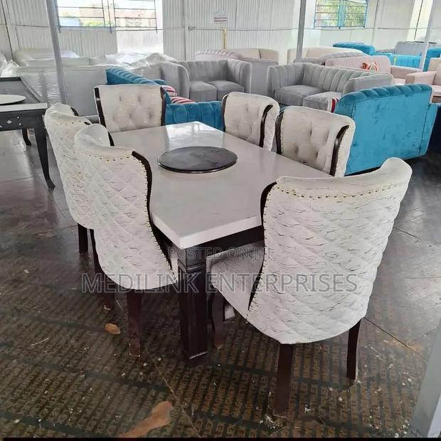 Bon Design Round 6-Srater Dinning Table Set - thumbnail 2