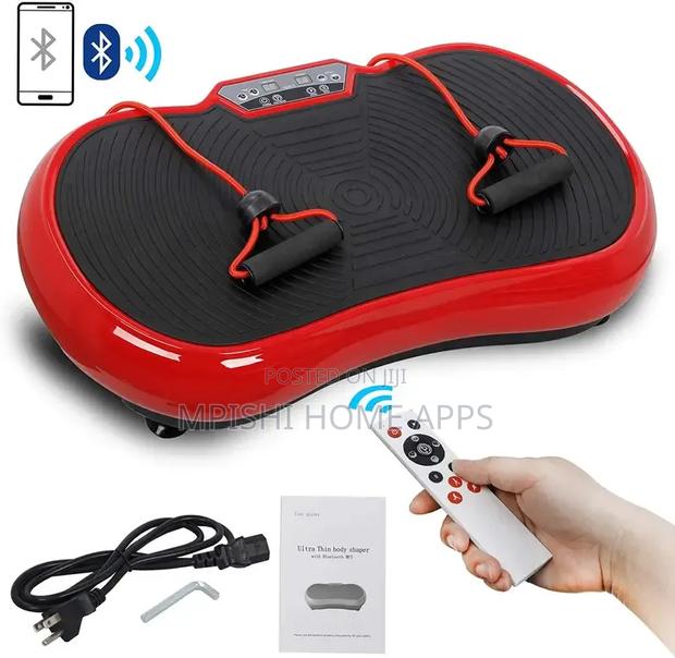 Red Vibration Plate Exercise Machine - thumbnail 3