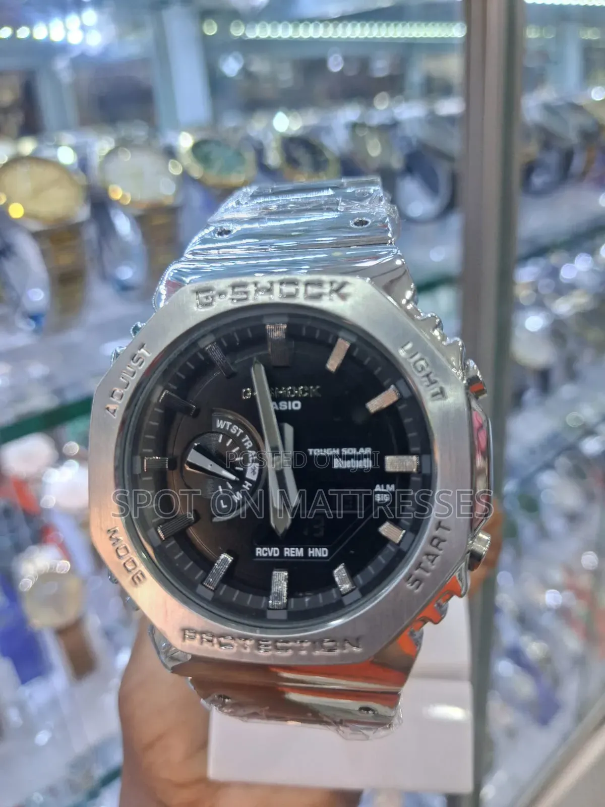 Durable! G-Shock Casio Watch. Stainless Steel. Analog/Digital Display.