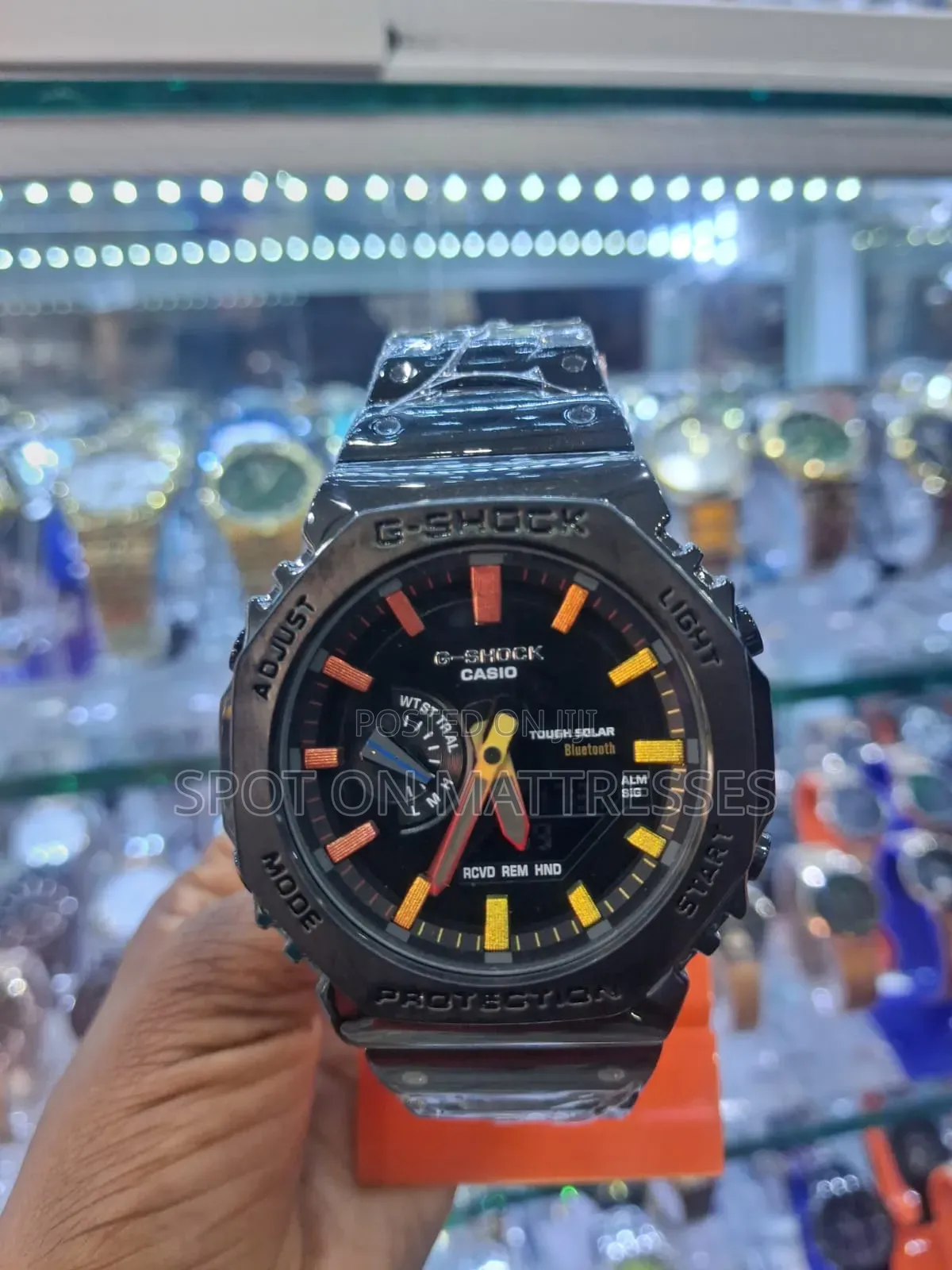 Durable! G-Shock Casio Watch. Stainless Steel. Analog/Digital Display.