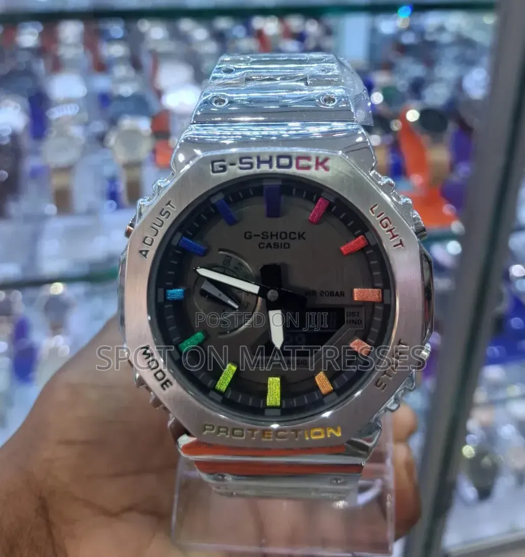 Durable! G-Shock Casio Watch. Stainless Steel. Analog/Digital Display.