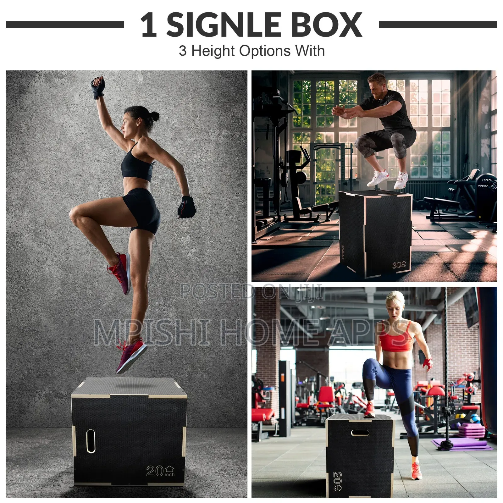Plyometric Wooden Jump Box