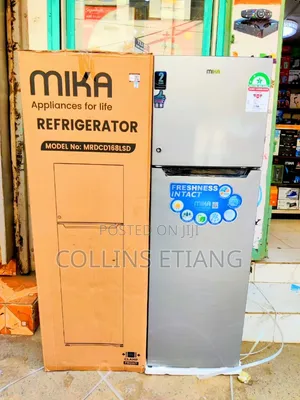 MIKA MRDCD168LSD 168L Fridge, 2 Door Top Mount Freezer