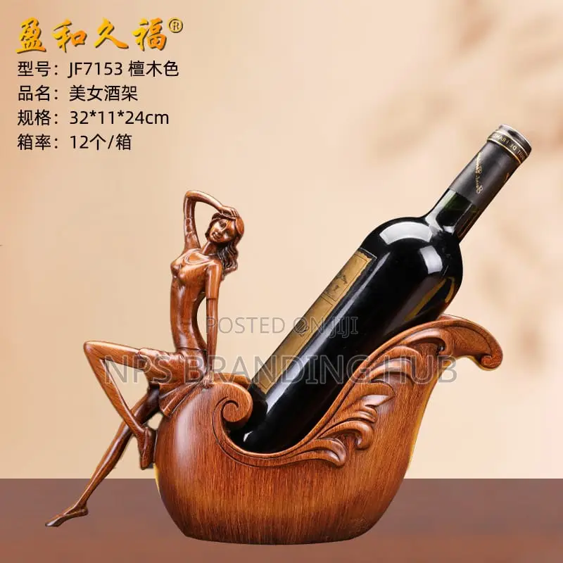 Creative Lady Sculpture Wine Bottle Holder (Tet