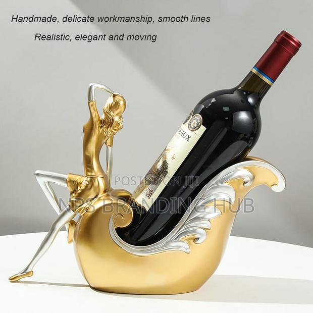 Creative Gold Statue Wine Bottle Holder (Tet - thumbnail 2