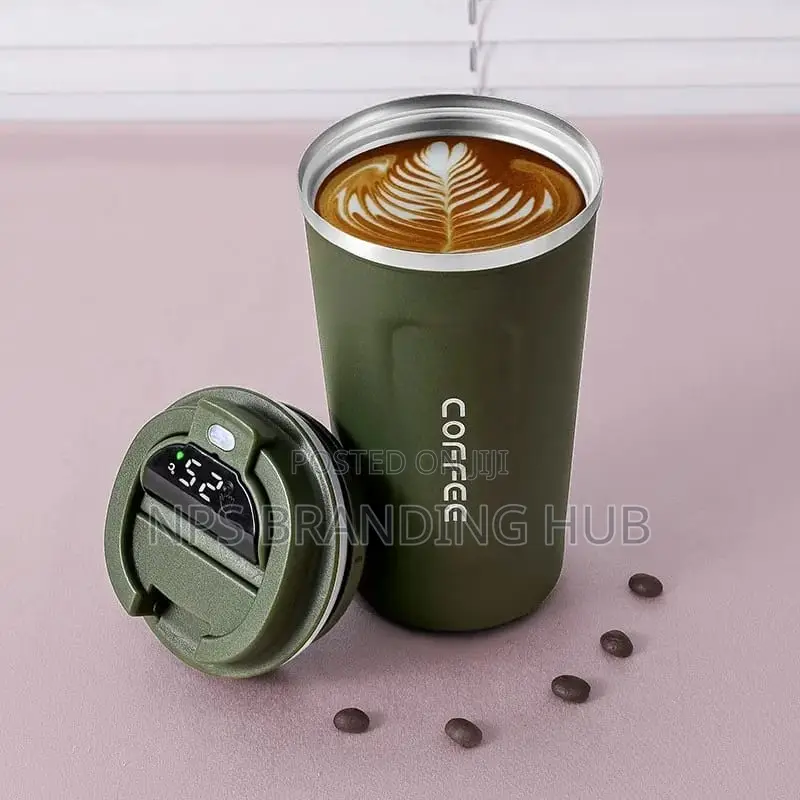 Digital Stainless Steel Coffee Mug (Tet