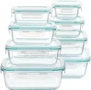 Vtopmart 8 Pack Glass Food Storage Containers