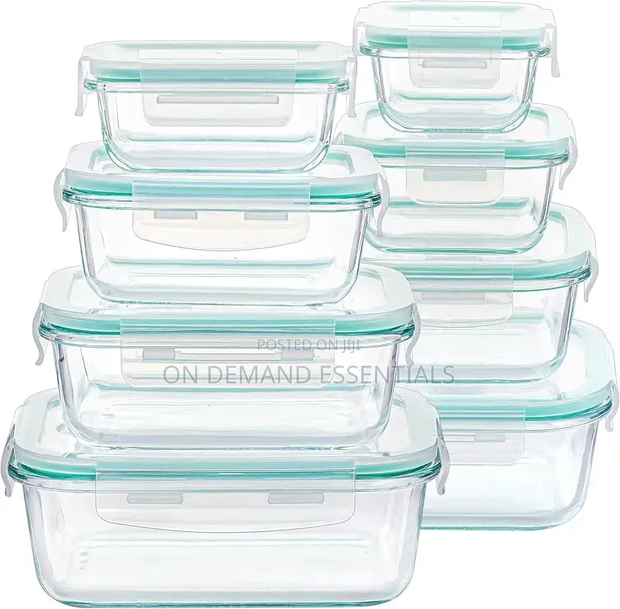 Vtopmart 8 Pack Glass Food Storage Containers