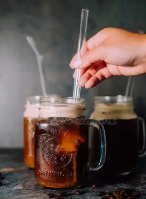 4 PCS Reusable Glass Straws