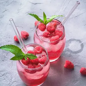 4 PCS Reusable Glass Straws