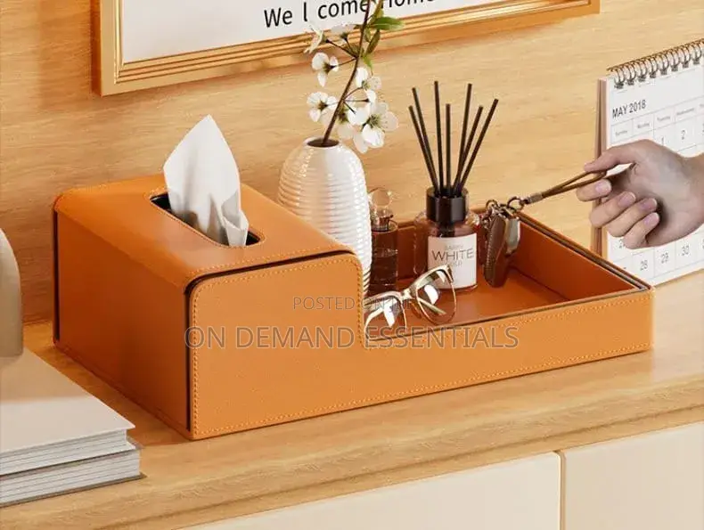Leather Tissue Box