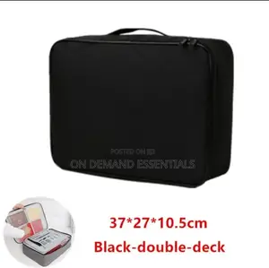 Document Storage Bag With Lock Has 3 Layers