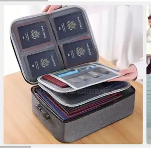 Document Storage Bag With Lock Has 3 Layers