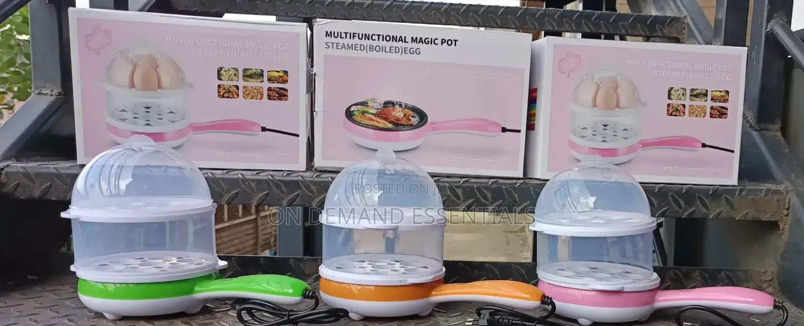 Multifunction Double Egg Boiler With Pan
