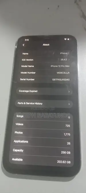 Apple iPhone 12 Pro Max 256 GB Silver