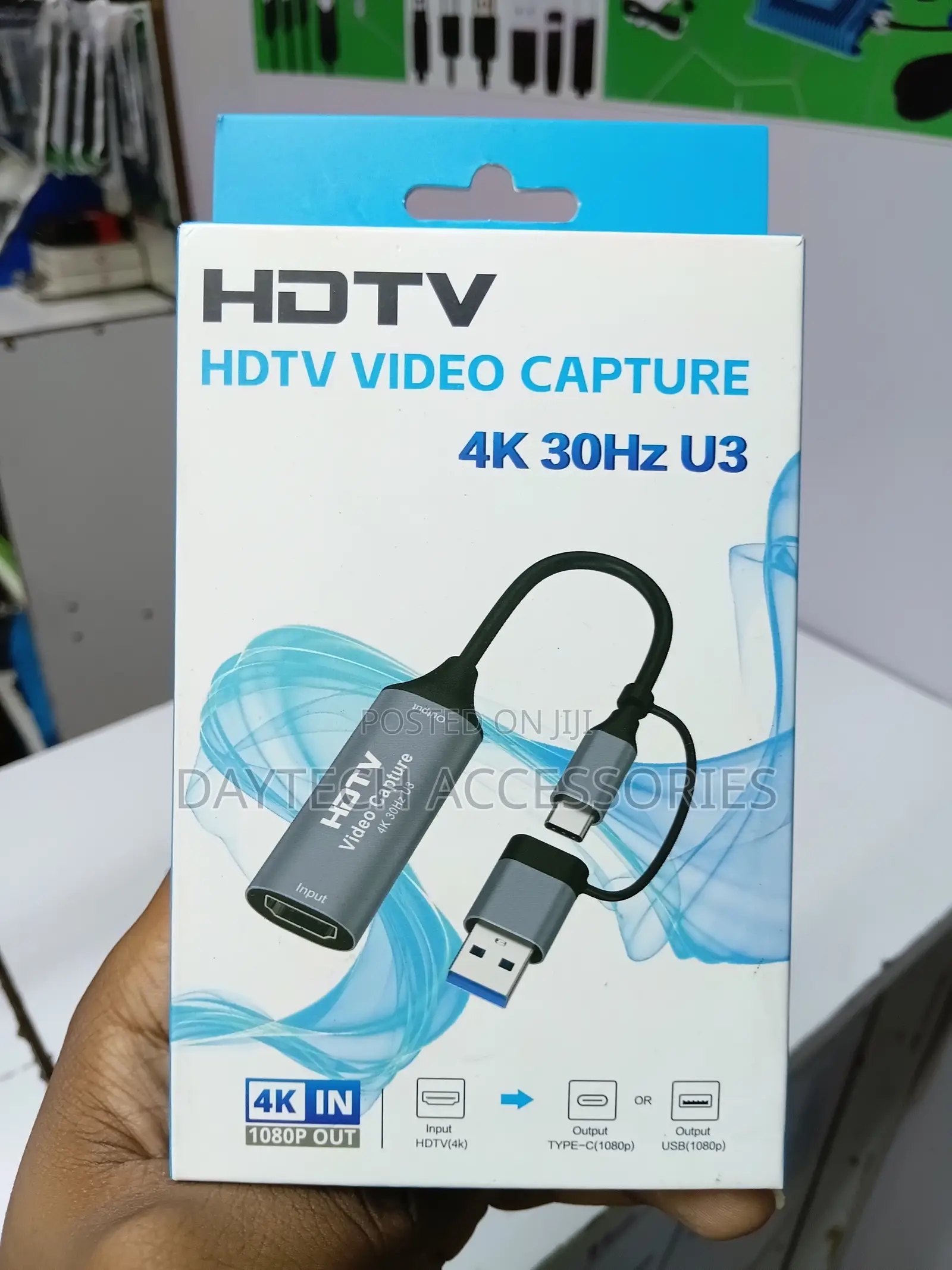 2-in-1 HDMI Video Capture Card That Supports Input at 30Hz.
