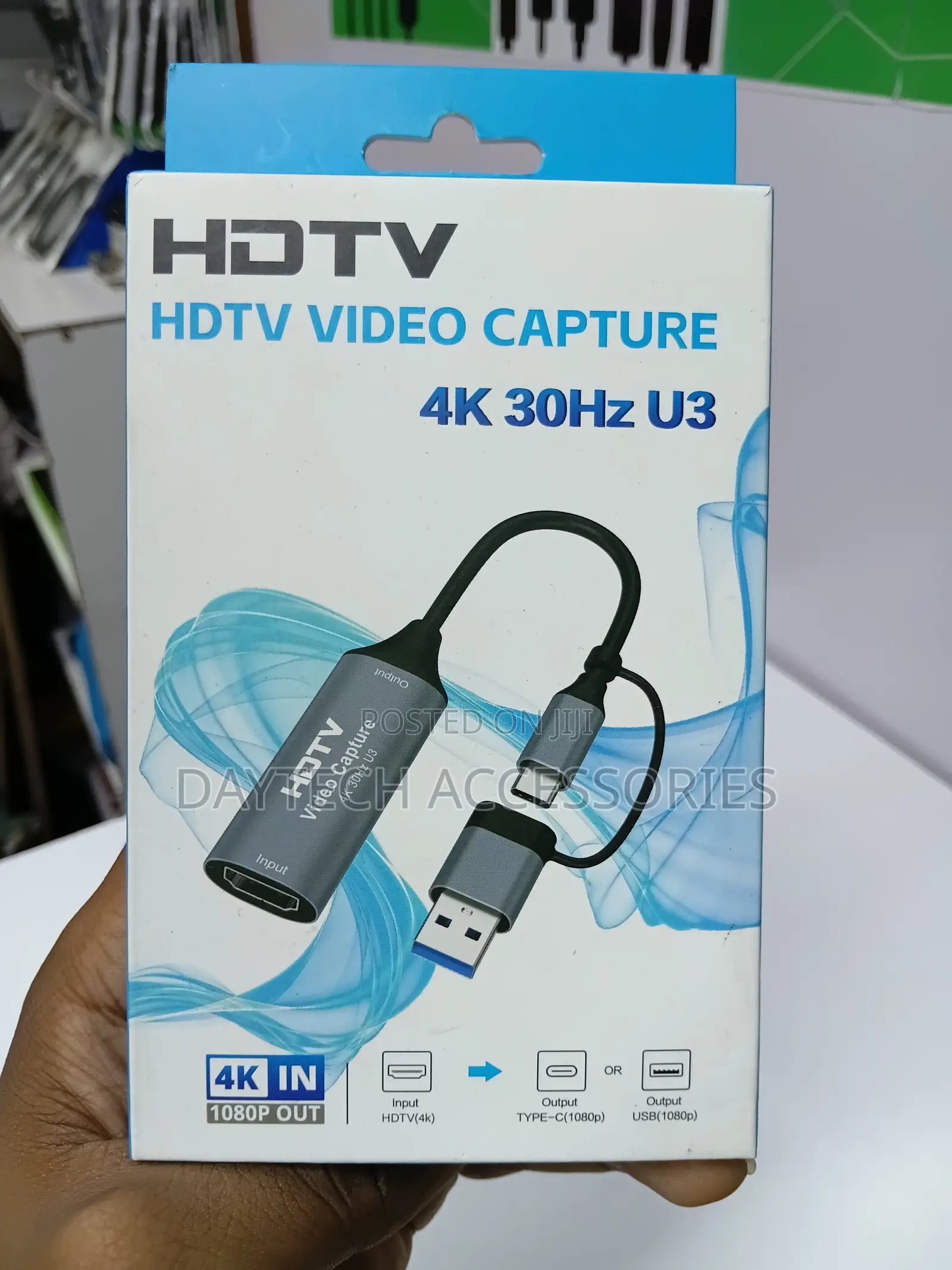2-in-1 HDMI Video Capture Card That Supports Input at 30Hz.