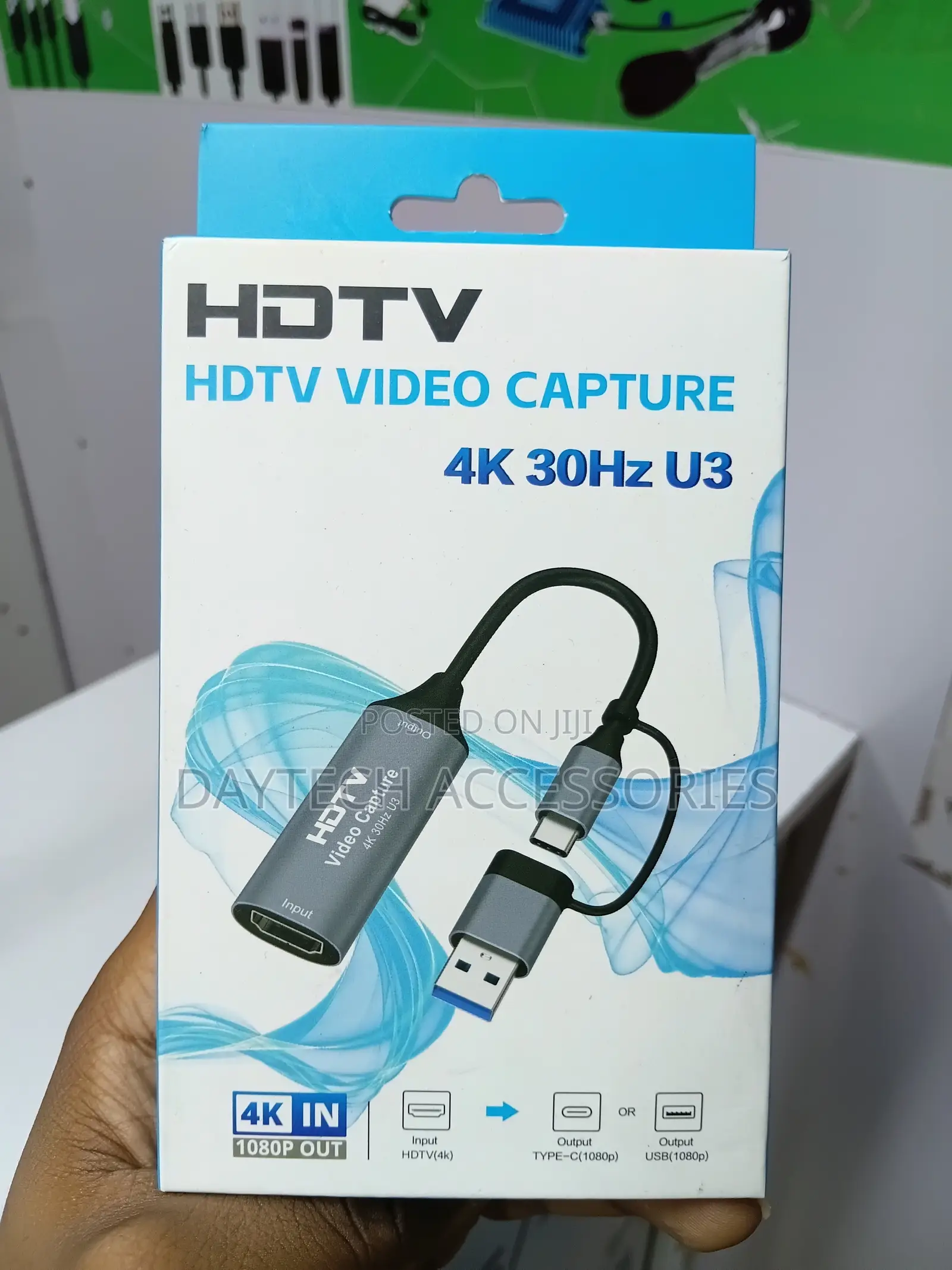2-in-1 HDMI Video Capture Card That Supports Input at 30Hz.